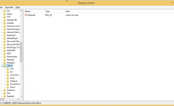 Registry Editor