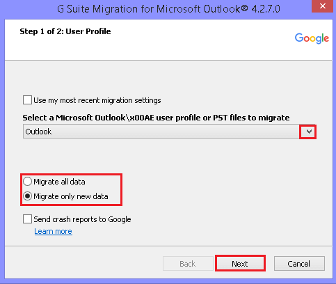 Microsoft Exchange profile/PST file
