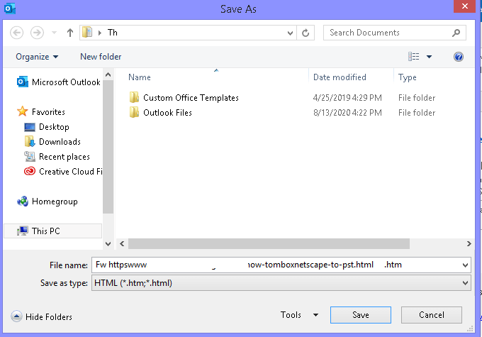 Click on the Save button.