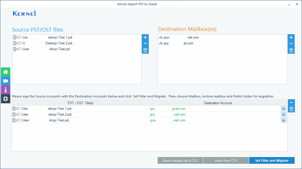 Import PST to Gmail