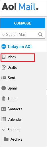Goto Inbox section