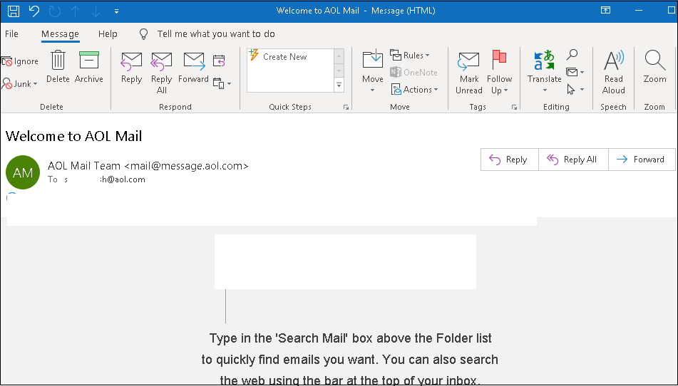 View email in Live mail